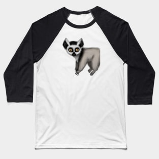 Cute Lemur Drawing Baseball T-Shirt